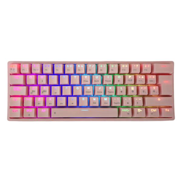 Teclado mecánico Eagle Warrior KAY182U0001C 60% con iluminación RGB multicolor y layout español
