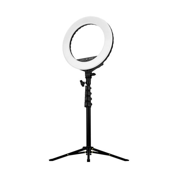 Anillo de luz LED StreamPlify Glow 14 pulgadas con trípode para selfies y streaming