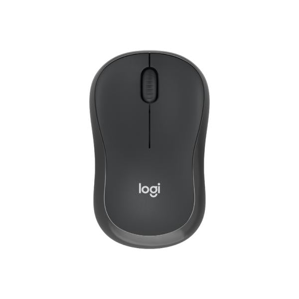 Mouse Logitech M240 vista inferior con sensor óptico y compartimento de batería