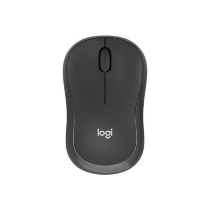 Mouse Logitech M240 vista inferior con sensor óptico y compartimento de batería