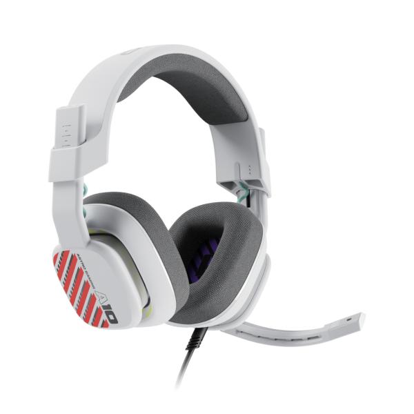 Headset Astro A10 White vista superior con diadema acolchada ajustable