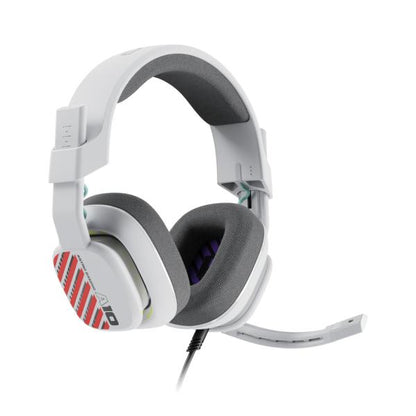Headset Astro A10 White vista superior con diadema acolchada ajustable