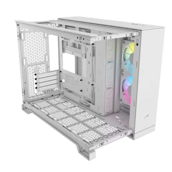 Corsair Case 2500X RGB Micro-ATX White, CC-9011268-WW