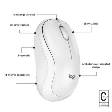 Logitech Mouse Inalámbrico Bluetooth, M240