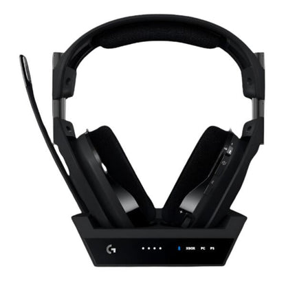 Empaque completo del Logitech A50 X LIGHTSPEED con accesorios incluidos