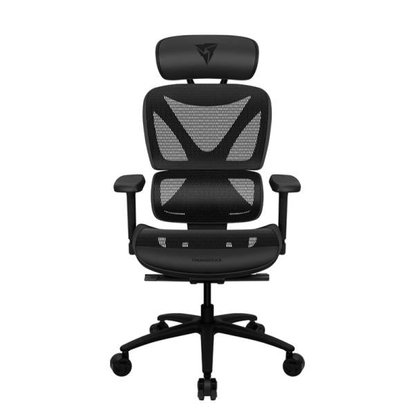 Silla gamer ThunderX3 XTC mesh negra vista frontal completa