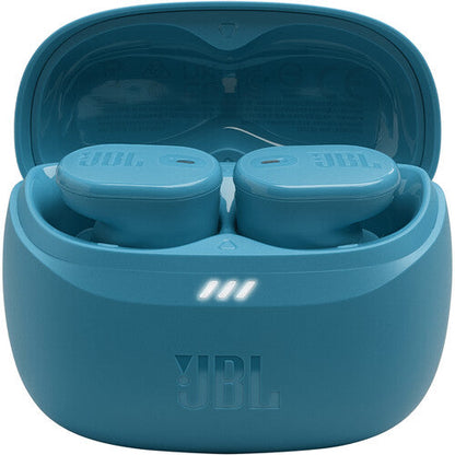 Audífonos JBL Tune Buds 2 vista superior con acabado resistente IP54