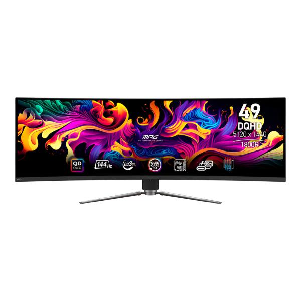 Puertos y conectores del monitor MSI MPG 491CQP DQHD 144Hz