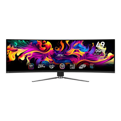 Puertos y conectores del monitor MSI MPG 491CQP DQHD 144Hz
