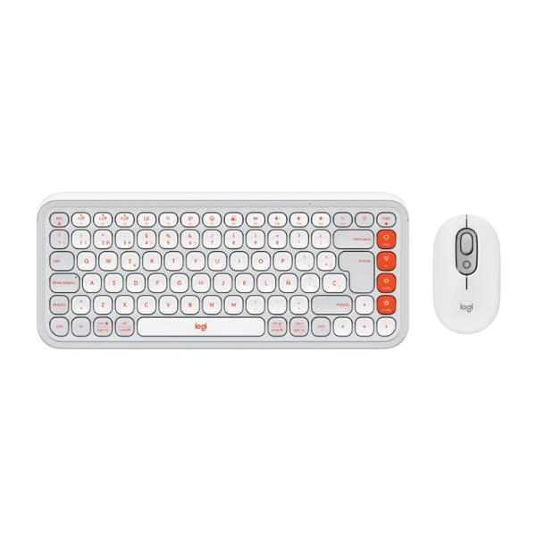 Combo Logitech POP teclado y mouse inalámbrico Bluetooth vista frontal completa