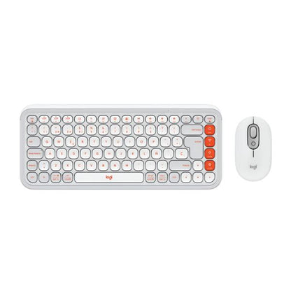 Combo Logitech POP teclado y mouse inalámbrico Bluetooth vista frontal completa