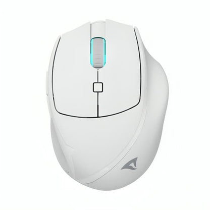 Mouse inalámbrico Sharkoon M25W junto a accesorios incluidos en empaque