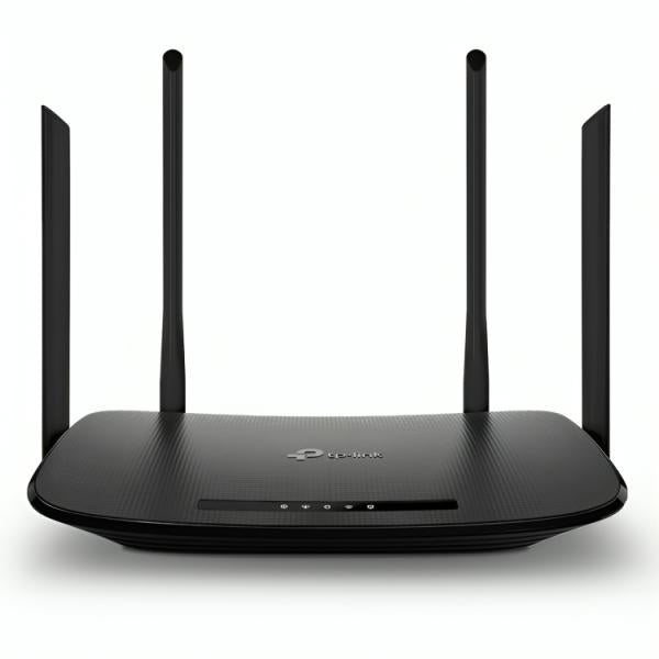 Router TP-Link Archer VR300 AC1200 vista frontal con antenas y puertos