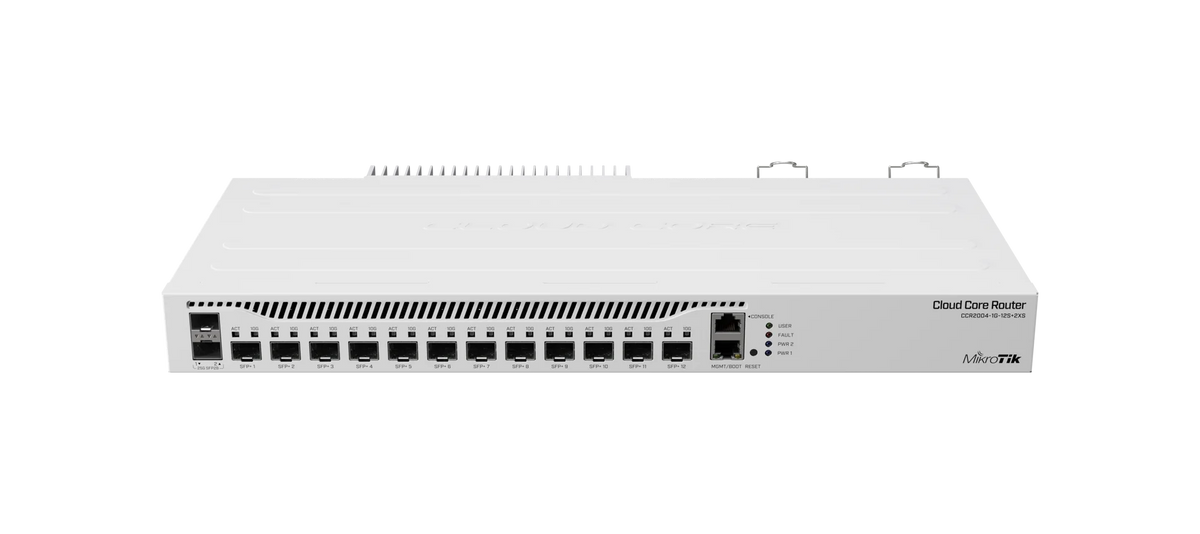 MikroTik Router 12 SFP+ y 2 SFP28, CCR2004-1G-12S+2XS
