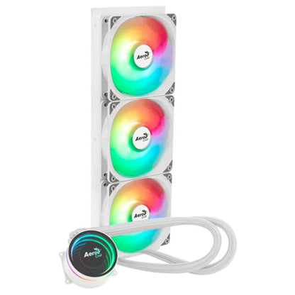 Enfriamiento Líquido RGB AeroCool Oasis L360 WH | 360mm | 3 en 1 | Blanco