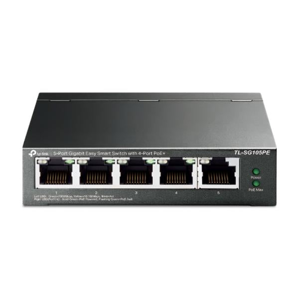 SWITCH TP LINK TL-SG105PE(UN) 5 PUERTOS RJ45 10/100/1000 MBPS