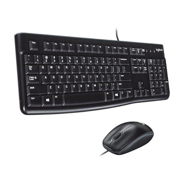 Teclado Logitech MK120 formato completo resistente a derrames vista superior