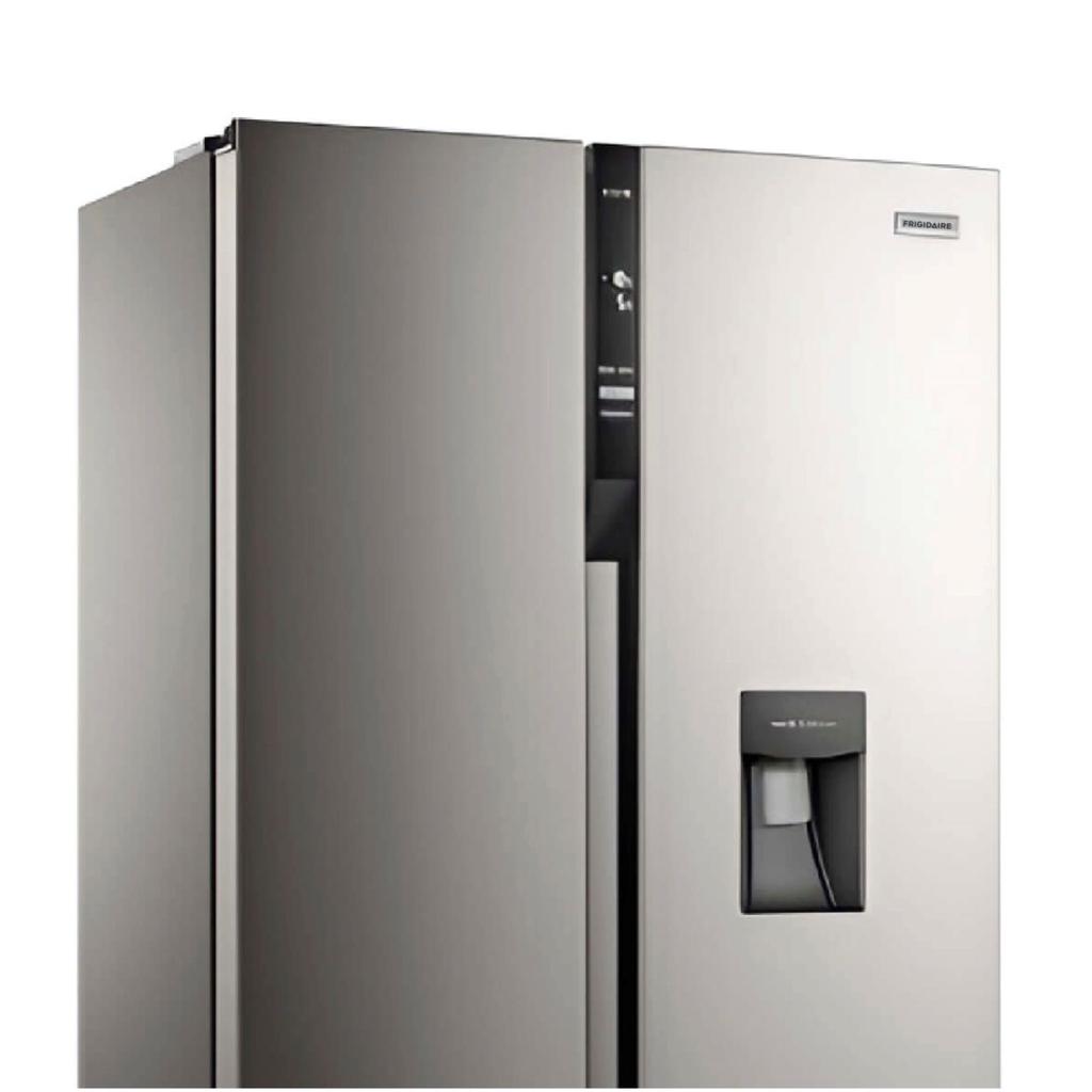 Dispensador de agua del refrigerador Frigidaire FRSA19K2HVG en puerta lateral izquierda