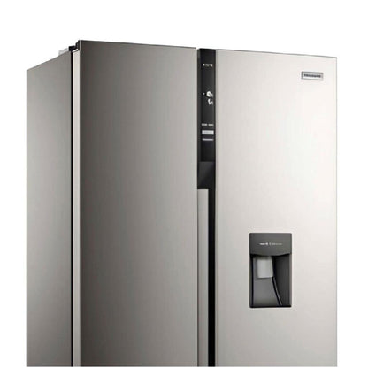 Dispensador de agua del refrigerador Frigidaire FRSA19K2HVG en puerta lateral izquierda