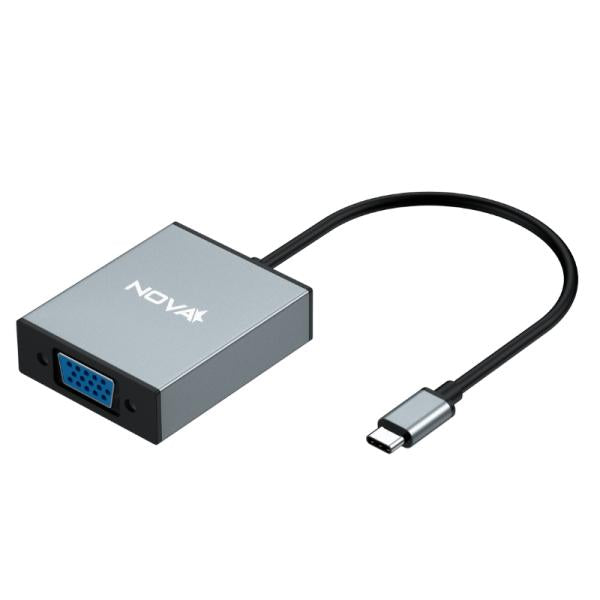 Adaptador Nova FAA301CV001C | USB-C a VGA | 0.15M | Resolución hasta 1080p | Plug and Play
