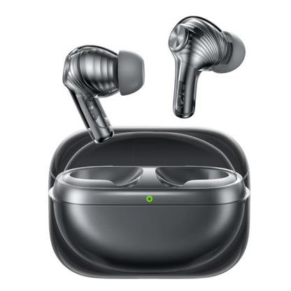 Audífonos Oraimo SpaceBuds Pro vista 360 grados mostrando características