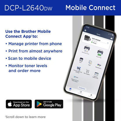 Impresora Láser Monocromática Brother, DCPL2640DW