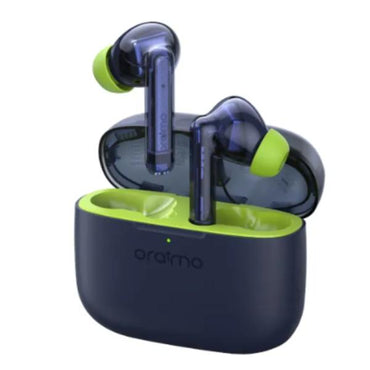 Vista lateral audífonos Oraimo SpaceBuds Z mostrando diseño ergonómico