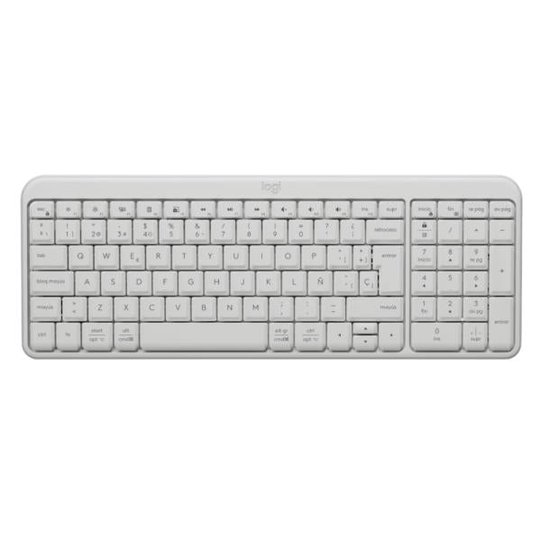 Empaque y contenido completo del teclado Logitech K250 con accesorios