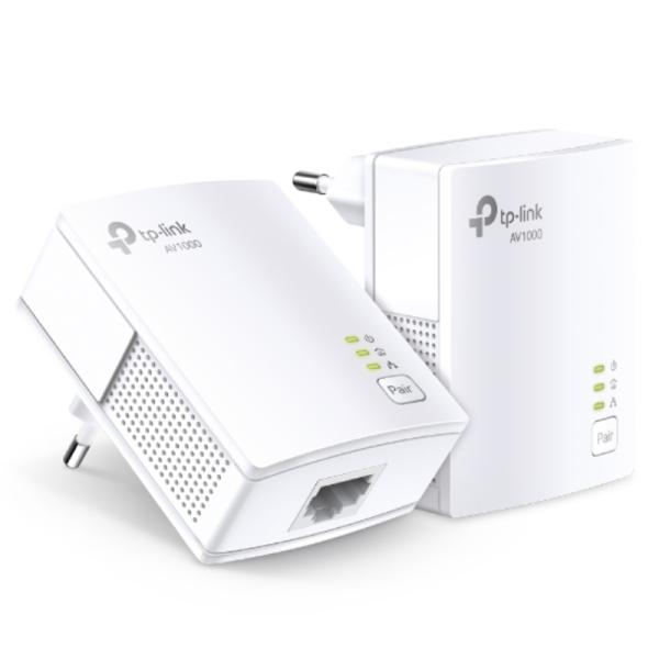ADAPTADOR TP LINK TL-PA7017 KIT AV1000 GIGABIT POWERLINE STARTER KIT (E)  ETHERNET / RED ELÉCTRICA 1000 MBPS TL-PA7017 KIT(US)