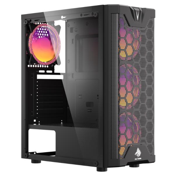 Eagle Warrior case gaming RGB CG12AARA002C mid tower vidrio templado vista frontal