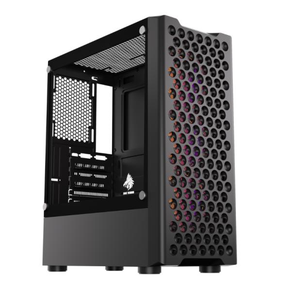 Eagle Warrior case gaming RGB CG06Z5RA002C mid tower vidrio templado vista frontal