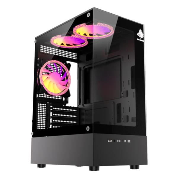 Eagle Warrior case gaming RGB CG70AHRA002C mini tower vidrio templado vista frontal