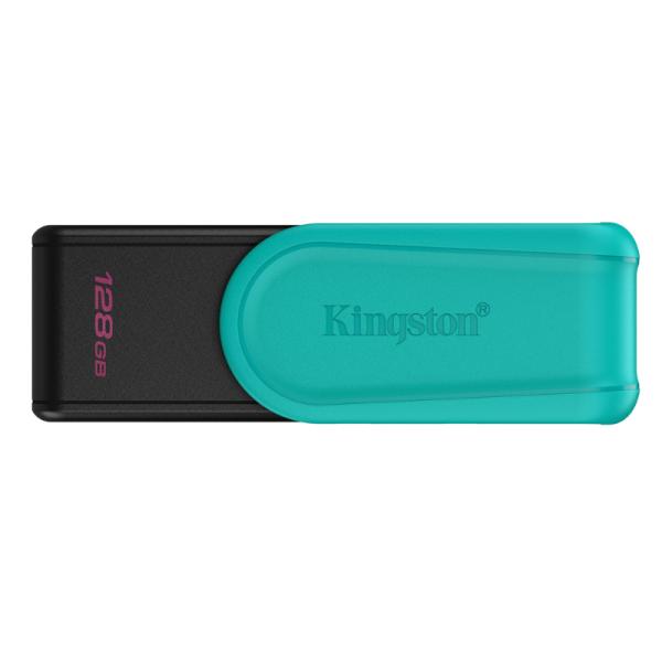 Memoria USB Kingston DataTraveler Exodia 128GB vista frontal con logo