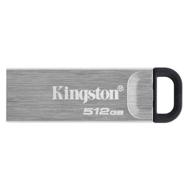 Memoria USB Kingston DataTraveler Kyson 512GB color plata vista frontal