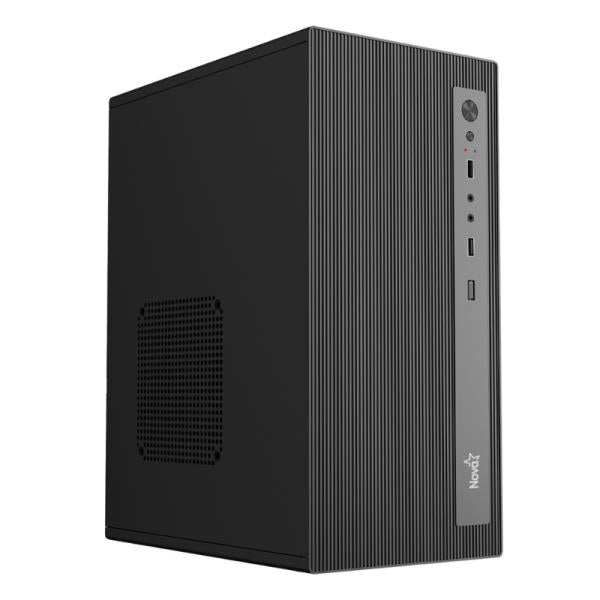 CASE NOVA CM01Z9RA001C MINI TOWER VENTILADOR 1 DE 80 MM CON PANEL FRONTAL SIN FUENTE DE PODER