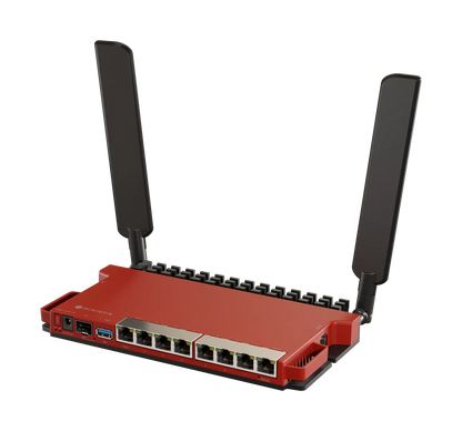 MikroTik Router Wi-Fi 6 y 8 Gigabit, L009UiGS-2HaxD-IN