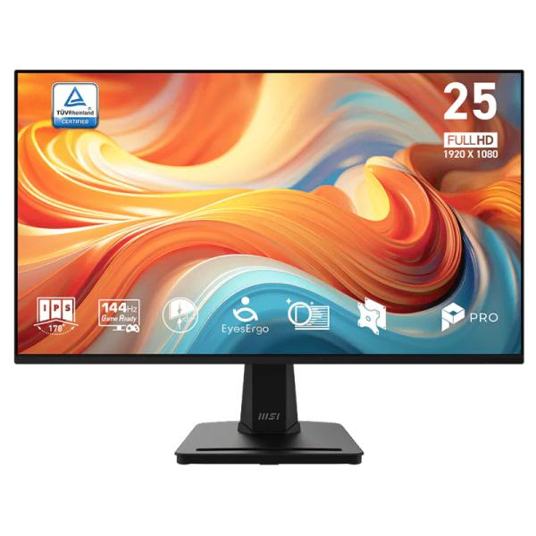 MONITOR MSI PRO MP251 E14L 25" 1920X1080 144HZ IPS ADAPTIVE-SYNC HDMI 1.4 / VGA 9S6-3PD2CM-048 NEGRO
