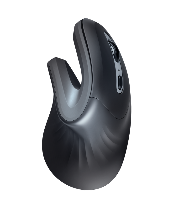 Mouse Trust Verro desde arriba con botones y scroll wheel visibles