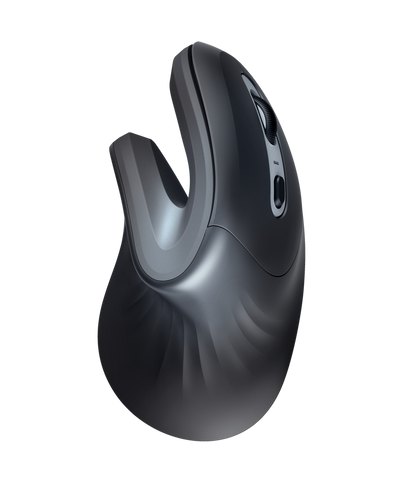 Mouse Trust Verro desde arriba con botones y scroll wheel visibles