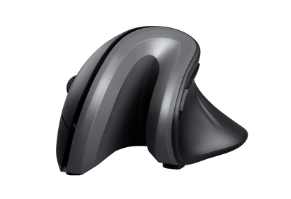 Mouse Trust Verro ergonómico vertical negro 23507 vista frontal completa