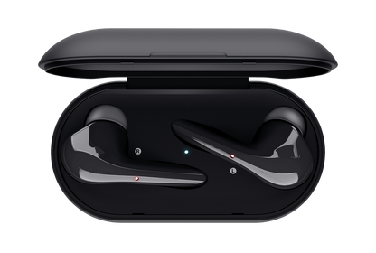 Audífonos Trust Bluetooth 23554 en posición de uso mostrando ajuste