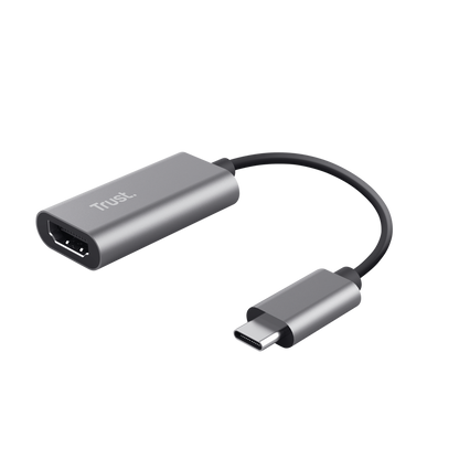 Adaptador Trust Dalyx USB-C a HDMI 4K modelo 23774 vista frontal