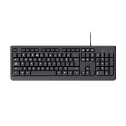 Trust teclado alambrico  primo usb negro 23883