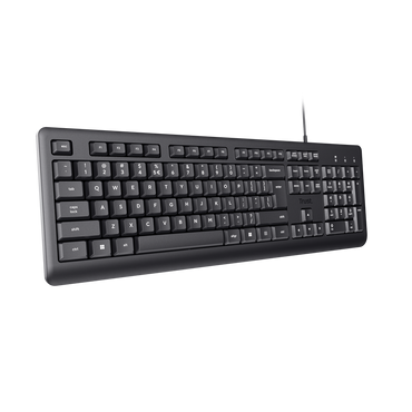 Trust teclado alambrico  primo usb negro 23883