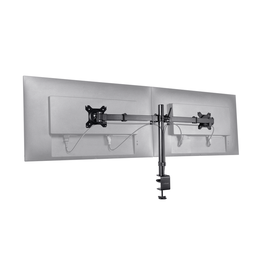 Trust brazo para monitor dual flexible - 23941