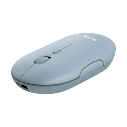 Mouse Trust Puck botones silenciosos y rueda scroll vista detalle