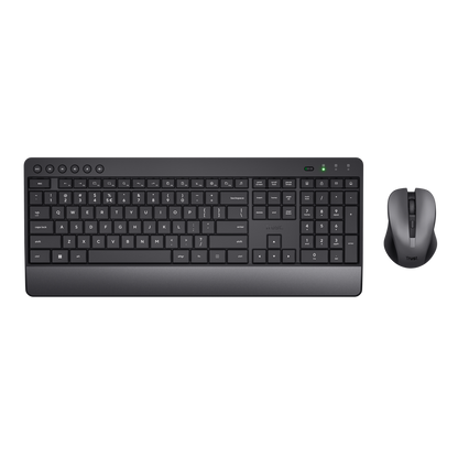 Trust Trezo 24531 teclado y mouse inalámbrico eco español vista frontal completa