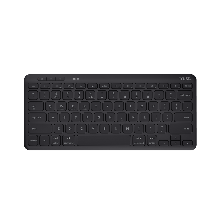 Teclado Trust Lyra 25059 inalámbrico compacto vista frontal completa