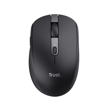 Mouse Trust Ozaa 24819 inalámbrico negro vista frontal completa