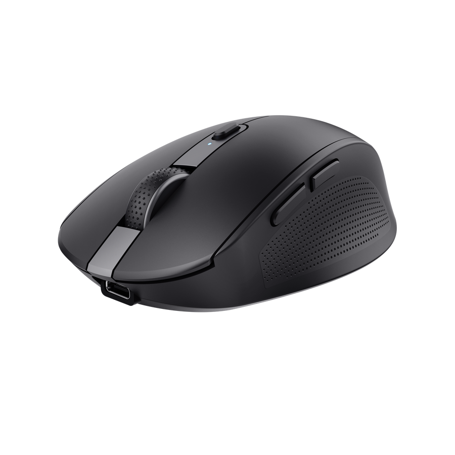 Mouse Trust 24819 vista lateral izquierda ergonómica
